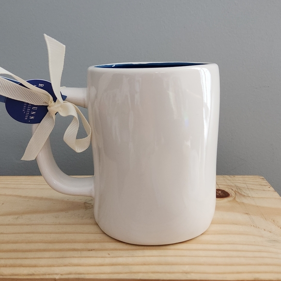 Rae Dunn Hanukkah Mug with Menorah Design and 'Happy Hanukkah' Writing - Picture 3 of 11